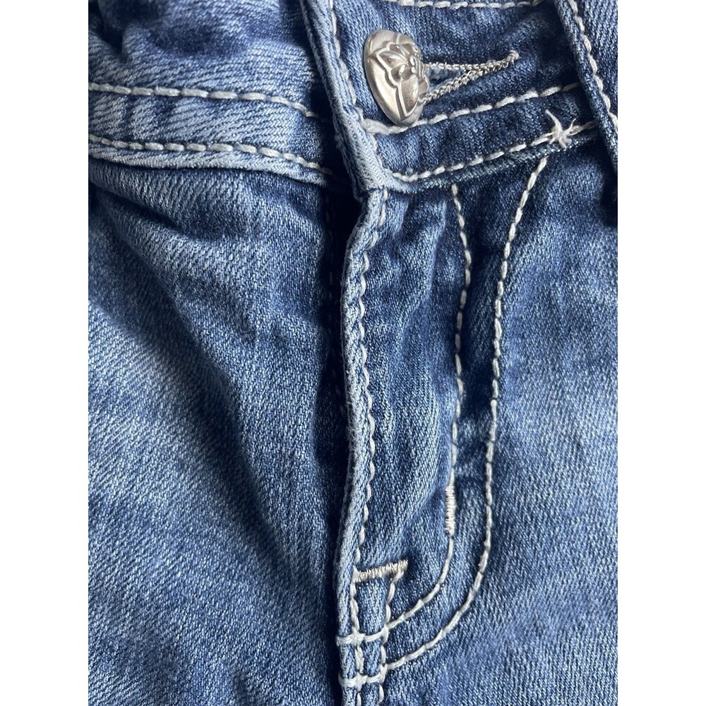 Miss Me Jeans Women’s 28 Bootcut JP5519B Embroidered Cross Bling Pocket JP5519B - Picture 6 of 13